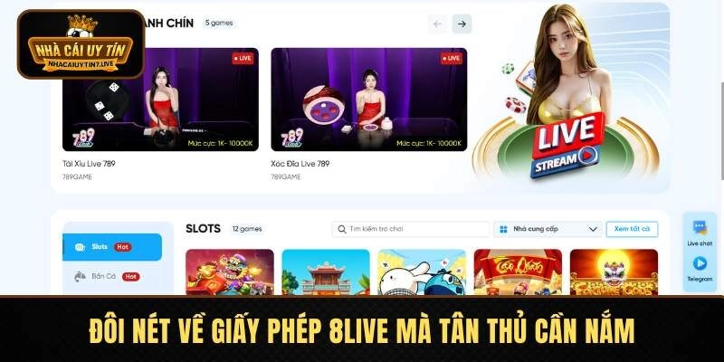 Những nét cơ bản về giấy phép 8LIVE Những nét cơ bản về giấy phép 8LIVE