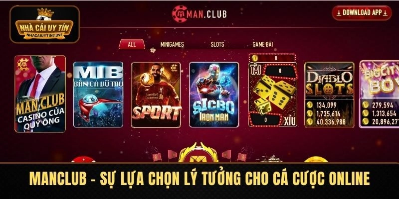 MANCLUB - Sự Lựa Chọn Lý Tưởng Cho Đam Mê Cá Cược Online